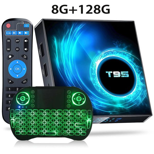 Dispositivo de TV inteligente T95 Plus, decodificador con Android 14